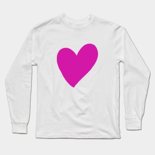 pink heart design art Long Sleeve T-Shirt